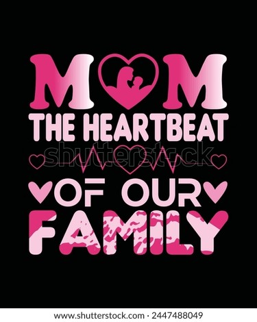 Mother's Day Tshirt Design Vector Template