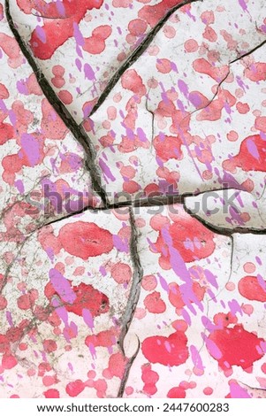 Abstract image of painted over wall