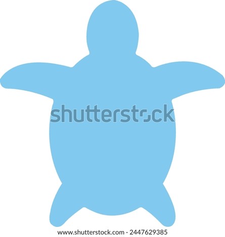 Sea turtle clip art design on plain white transparent isolated background for card, shirt, hoodie, sweatshirt, apparel, tag, mug, icon, poster or badge