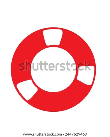 Lifeguard clip art design on plain white transparent isolated background for card, shirt, hoodie, sweatshirt, apparel, tag, mug, icon, poster or badge