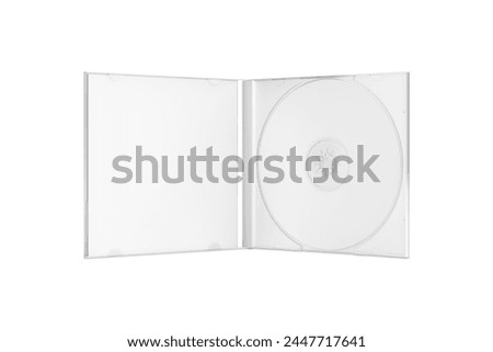 An image of a CD case isolated on a white background