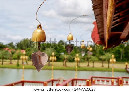Wat par Lahansai temple building culture religion architecture art. Royalty-Free Stock Photo #2447763027