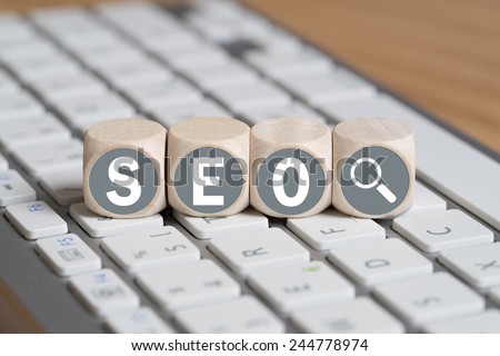 cubes with the acronym SEO for search engine optimization Royalty-Free Stock Photo #244778974