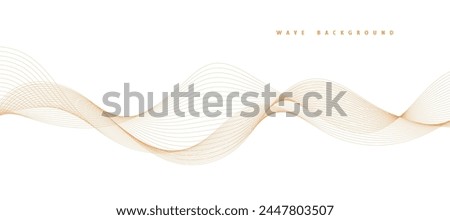 Modern stylish dynamic orange wave background. Vector illustration. EPS10
