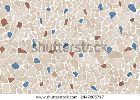 Seamless high-resolution texture of biege stone fragments