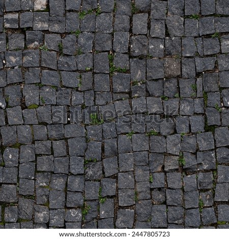 Seamless high-resolution texture of grey paving stones