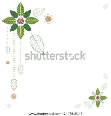 Vector Kratom leaf graphic or Mitragyna speciosa isolated on white background.