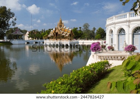 Aisawan-Dhipaya-Asana Pavilion, Bang Pa-In Palace, Central Thailand, Thailand, Southeast Asia, Asia Royalty-Free Stock Photo #2447826427