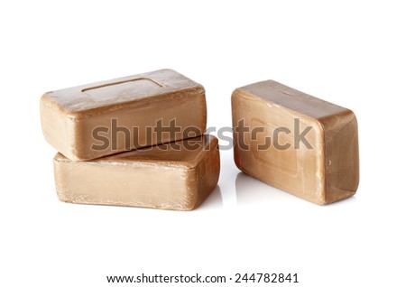 Birch coal tar soap Royalty-Free Stock Photo #244782841