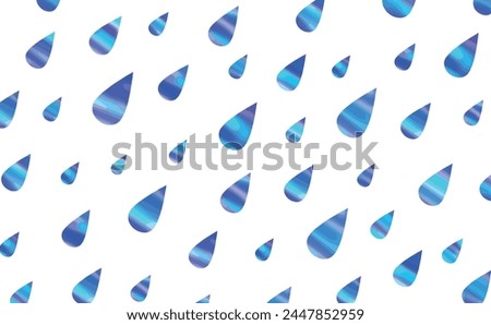 Clip art of watercolor wind rain Water drop