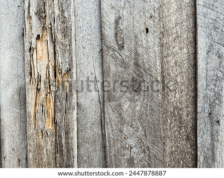 Picture of a wooden wall, which is an old surface. For use in ba