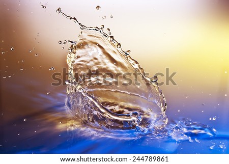 colored  Water splash