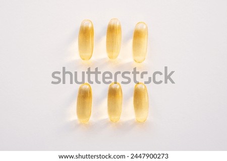 Many fish oil capsules omega-3