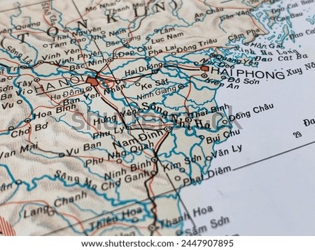 Map of North Vietnam, world tourism, travel destination, world politics, trade and economy