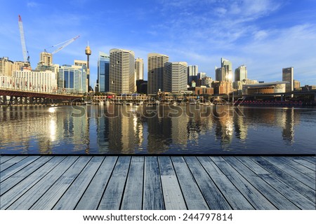 Darling Harbour, Sydney Royalty-Free Stock Photo #244797814