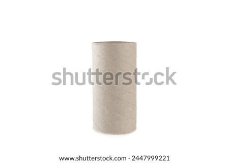 Empty toilet paper roll. Empty toilet paper rolls for the toilet, isolated on a white background. Paper tube of toilet paper. Royalty-Free Stock Photo #2447999221
