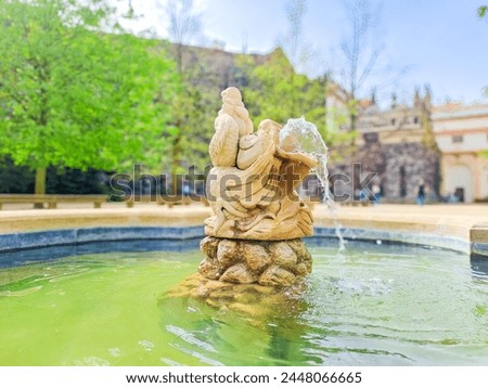 Prague- Czech- 8 April 2024: Wallenstein gardens with baroque palace in Prague Royalty-Free Stock Photo #2448066665