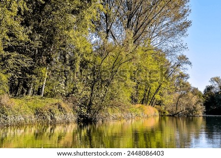 Photo Picture of Beautiful Wild Brenta River in North Italy