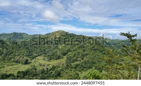 Landscape picture from the mountain top 