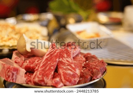          A picture of Korean food ribs                      