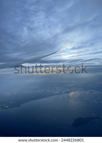 Picture of an Island clicked from plane