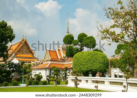 Beautiful scenery of Wat Arun in Bangkok