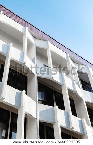 Modern office building exterior. Abstract glass windows. Modern glass building. Architecture facade