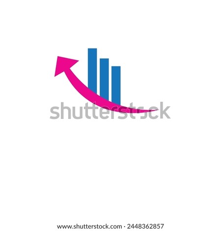 share market or business logo or clip art