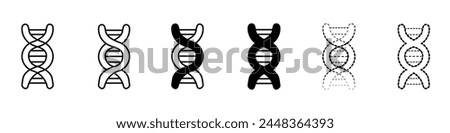 genes icon. collection of human genes icons. pack of beautiful vector icons of human dna.