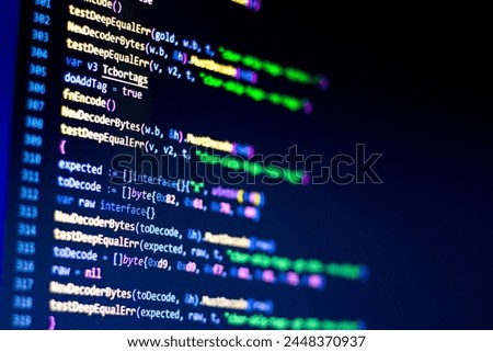 Code background. Go and Java coding. Can be used as banner.