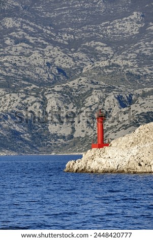Pristine nature on the Adriatic sea coast in beautiful touristic destination Croatia