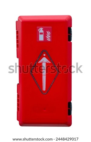 street fire extinguisher isolated on a white background