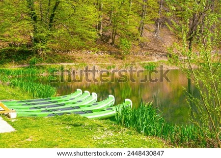 Artificial lakes in a Park forest Jankovac - Papuk nature park, Croatia, Slavonia Region