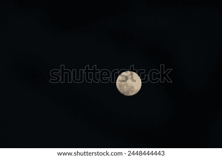Moon picture captured from mountain with moon in the sky looking very fine.