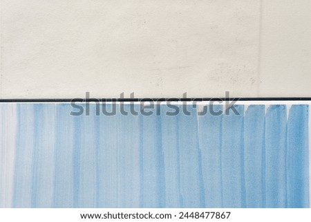patterned blue gradient fluid lines on paper with texture  Royalty-Free Stock Photo #2448477867