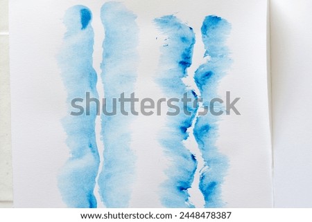 patterned blue gradient fluid lines on paper with texture 