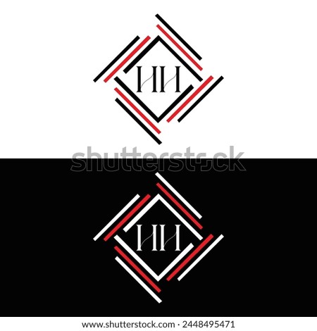 HH logo. H H design. White HH letter. HH, H H letter logo design. Initial letter HH linked circle uppercase monogram logo.