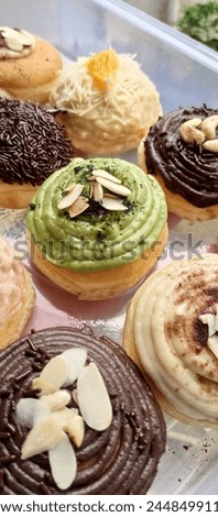Insipired Donut. Everything is good Royalty-Free Stock Photo #2448499111