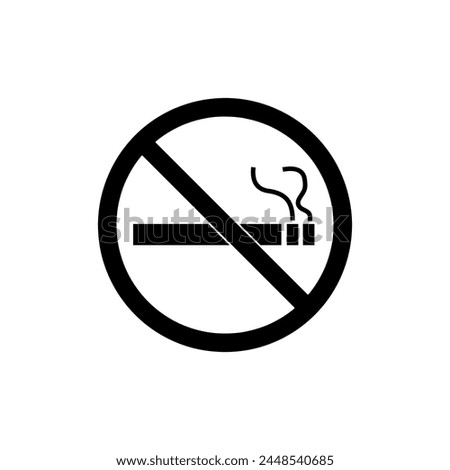 no smoking vector icon. no smoking symbol flat trendy style illustration for web and app..eps