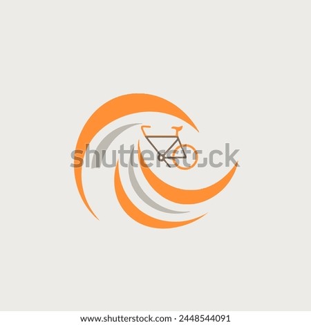 Cycle Logo Vector Illustration Bicycle, Transport, Bike, Ride, Icon.