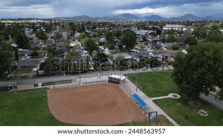 Softball Field Ready for Use in Riverside, CA.