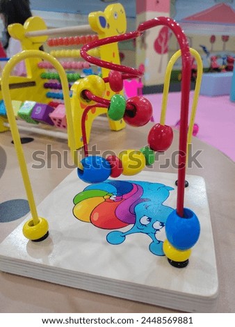 Wooden Bead Maze Round Beads Toys Animal Bead Maze for kids. Kids Montessori Cartoon Animals Beads Dragging Car Maze 