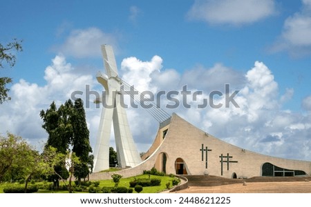 St. Paul's Cathedral of Abidjan. (Cathédrale Saint-Paul d,Abidjan), Côte d'ivoire (Ivory Coast), West Africa Royalty-Free Stock Photo #2448621225