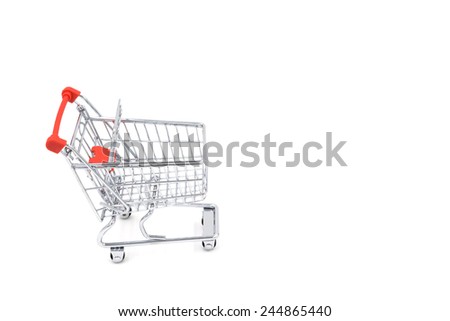 Shopping Cart Isolated On White
