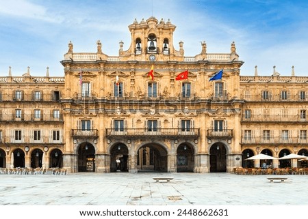 Main Square in Salamanca, Castile and Lion. Royalty-Free Stock Photo #2448662631