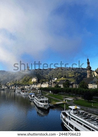 Beautiful view on the Cochem castle in Germany