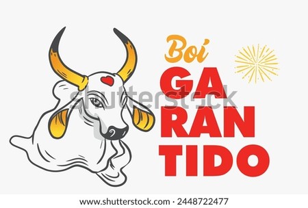 Boi Garantido, cultural manifestation of the Brazilian Amazon. Parintins Festival. bull of parintins. Royalty-Free Stock Photo #2448722477