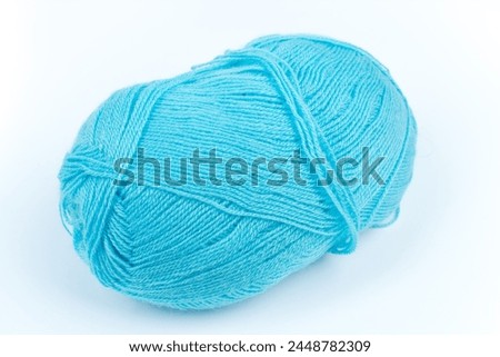 Knitting yarn isolated on a white background