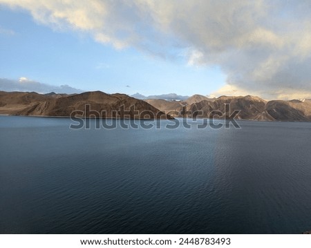 stunning view of pangong tso lake in ladakh