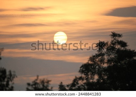 Texas Hill Country lovely sunset Royalty-Free Stock Photo #2448841283